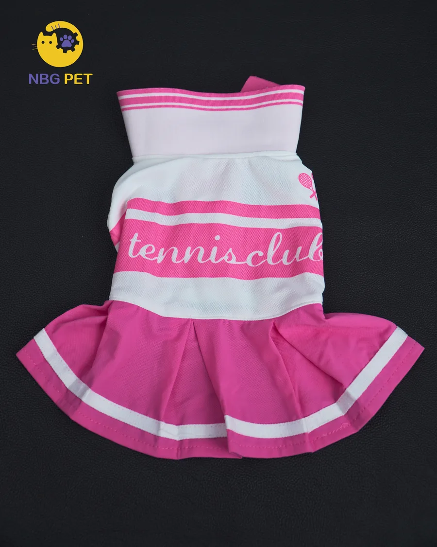 Pink sporty dog dress by NBG Pet