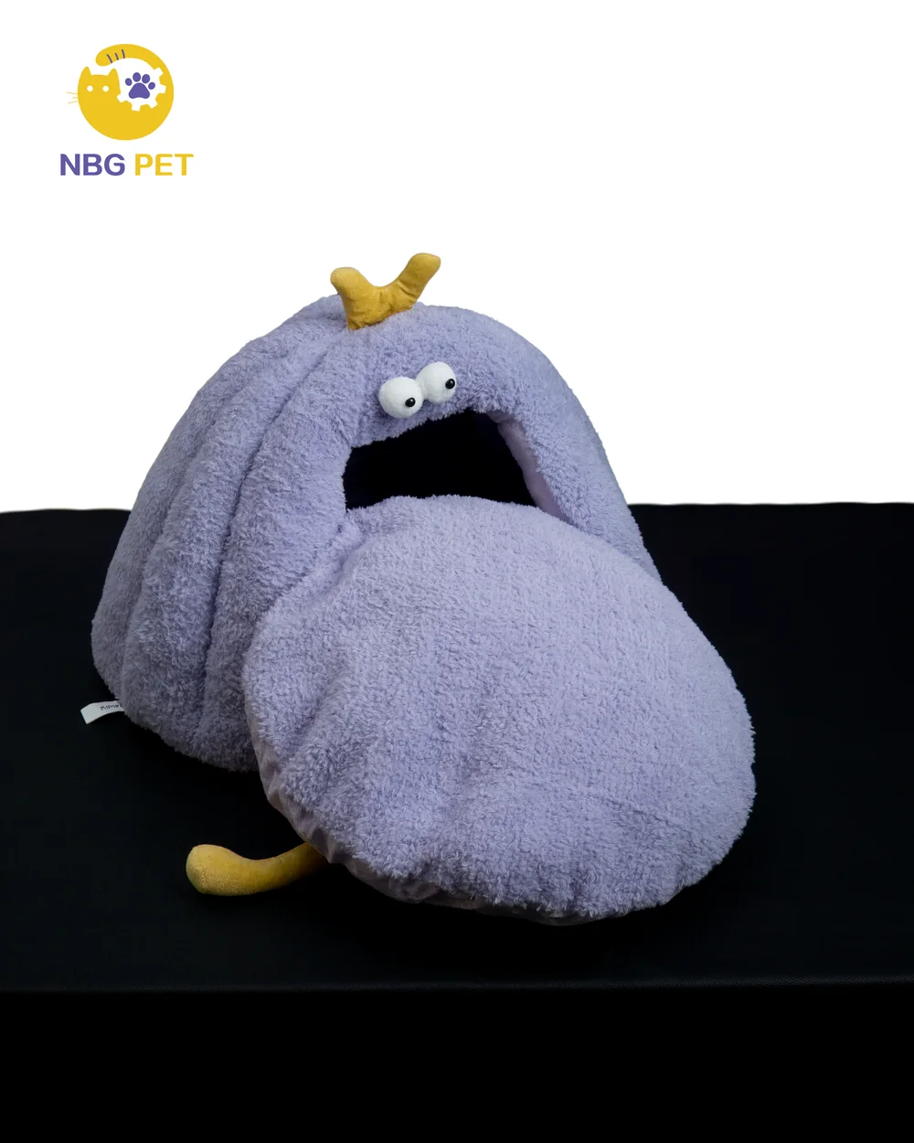 Purple monster cave bed with removable cushion